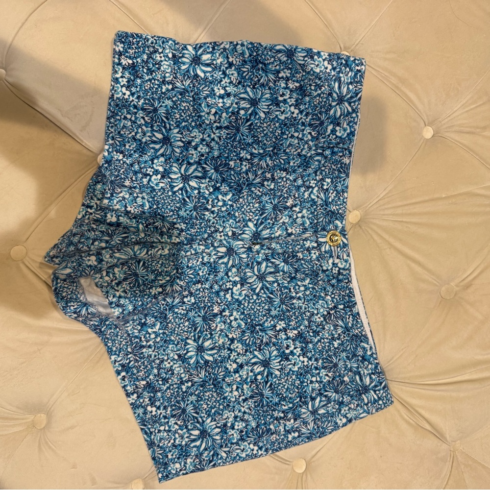 Lilly Pulitzer Blue Floral Shorts